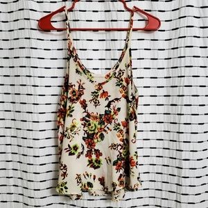 Lush Nice Floral Tank Top Blouse